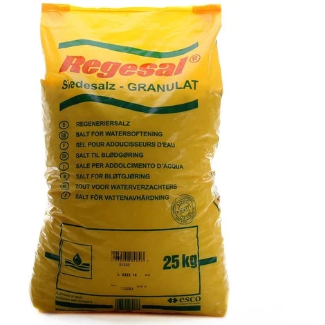 SALE PER ELETTROLISI PER ADDOLCIMENTO ACQUA CLORINATORI SACCO DA 25KG REGESAL 3 SALE PER ELETTROLISI PER ADDOLCIMENTO ACQUA CLORINATORI SACCO DA 25KG REGESAL