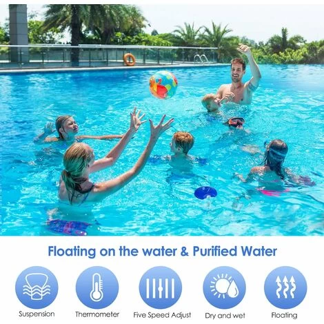 SOEKAVIA Diffusore Di Cloro Per Piscina Con Termometro, Distributore Galleggiante Automatico, Distributore Di Cloro Per Piscina Da 5 Pollici, Distributore Di Prodotti Chimici Per Piscina, Stagno, Spa 4 SOEKAVIA Diffusore Di Cloro Per Piscina Con Termometro, Distributore Galleggiante Automatico, Distributore Di Cloro Per Piscina Da 5 Pollici, Distributore Di Prodotti Chimici Per Piscina, Stagno, Spa - immagine 2