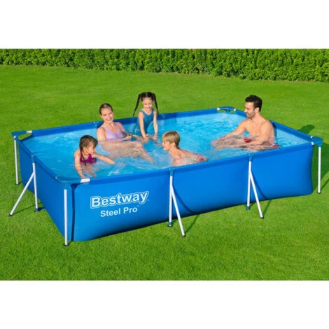 Piscina Fuori Terra Rettangolare Steel Pro 300x201x66cm Bestway 56404 4 Piscina Fuori Terra Rettangolare Steel Pro 300x201x66cm Bestway 56404 - immagine 2