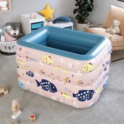 1.2M Piscina Gonfiabile Famiglia Rettangolare, Festa Estiva In Acqua 9 1.2M Piscina Gonfiabile Famiglia Rettangolare, Festa Estiva In Acqua -Bestway Italia 49345190 3