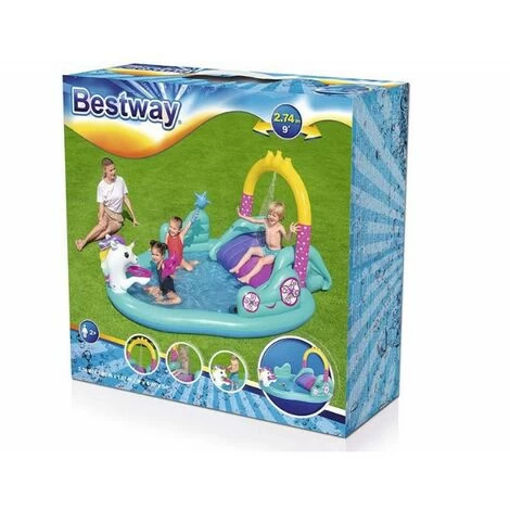 Bestway Play Center Gonfiabile Magico Unicorno 5 Bestway Play Center Gonfiabile Magico Unicorno - immagine 3