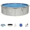 Bestway Set Piscina Fuori Terra Rotonda Hydrium Da 460x120 Cm Grigio 1 Bestway Set Piscina Fuori Terra Rotonda Hydrium Da 460x120 Cm Grigio -Bestway Italia 52637921 1
