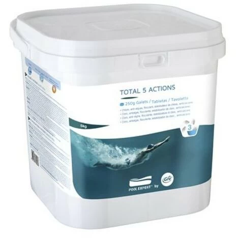 GRE Pastiglie Per Piscina Total 5 Actions Da 10 Kg 3 GRE Pastiglie Per Piscina Total 5 Actions Da 10 Kg