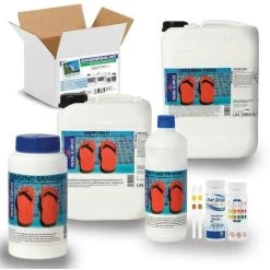 Kit Trattamento Acqua Piscina Con Ossigeno - Fino A 100 Mc - OXIGENPOOL