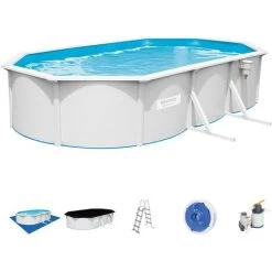 Piscina Ovale Fuori Terra Hydrium Set 610x360x120 Cm, Bestway 56369 -Bestway Italia 54886913 4