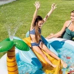 Piscina Playcenter Parco Acquatico Gonfiabile Fishing Con Scivolo E Spruzzo Cm.21818899 Intex 57162 -Bestway Italia 54886994 3