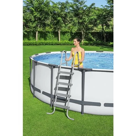 Piscina Fuori Terra Steel Pro Max Rotonda 457x122 Cm, Bestway 56438 4 Piscina Fuori Terra Steel Pro Max Rotonda 457x122 Cm, Bestway 56438 - immagine 2