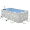 Outsunny Piscina Fuori Terra Rettangolare Con Pompa Filtro A Nanosfere E Scaletta Incluse, 440x240x122cm, Grigia -Bestway Italia 55054612 1