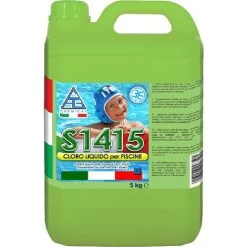 Cloro Liquido Igienizzante Per Piscina Chemical S1415 5 Kg Azione Antibatterica Per Piscine