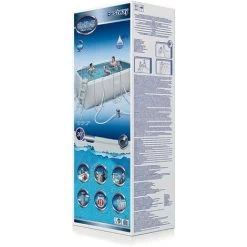 Piscina Fuori Terra Power Steel Frame Rettangolare 412x201x122 Cm, Bestway 56456 -Bestway Italia 55277469 5