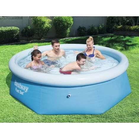 Piscina Fast Set Rotonda 244x61 Cm Senza Filtro, Bestway 57448 4 Piscina Fast Set Rotonda 244x61 Cm Senza Filtro, Bestway 57448 - immagine 2