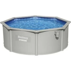 Piscina Fuori Terra Rotonda Bestway Hydrium 360x120 Cm Con Pompa Filtro A Sabbia Da 3 028 L/H, Tappetino, Copertura, Scala