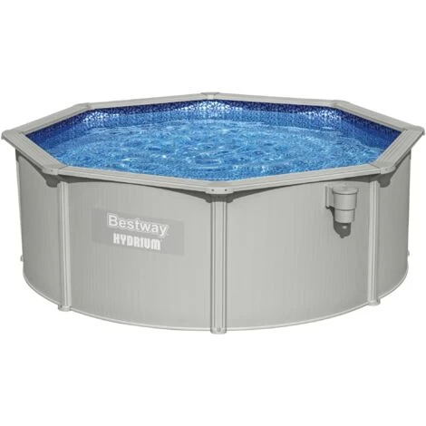 Piscina Fuori Terra Rotonda Bestway Hydrium 360x120 Cm Con Pompa Filtro A Sabbia Da 3 028 L/H, Tappetino, Copertura, Scala 3 Piscina Fuori Terra Rotonda Bestway Hydrium 360x120 Cm Con Pompa Filtro A Sabbia Da 3 028 L/H, Tappetino, Copertura, Scala