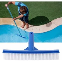 HIASDFLS Testina Spazzola Per Piscina Premium 25.3 Spazzola Per Pulizia Per Piscina Spazzole Per Scopa Pulisce Pareti Piastrelle E Pavimenti Design Elegante E Robusto Senza Sforzo Setole 10inut Resist