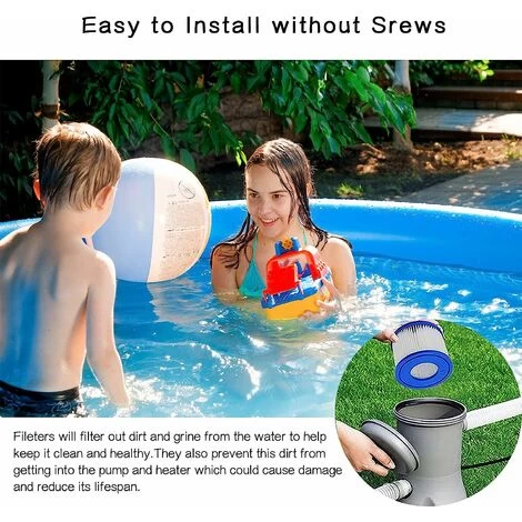 HIASDFLS Cartuccia Filtro VI Per Bestway, Filtro Vasca Idromassaggio, Cartucce Filtro Piscina Per Lay-Z-Spa, Parigi, Miami, Vegas, Monaco, Palm Springs, 2 Filtri 6 HIASDFLS Cartuccia Filtro VI Per Bestway, Filtro Vasca Idromassaggio, Cartucce Filtro Piscina Per Lay-Z-Spa, Parigi, Miami, Vegas, Monaco, Palm Springs, 2 Filtri - immagine 4