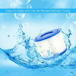 HIASDFLS Cartuccia Filtro VI Per Bestway, Filtro Vasca Idromassaggio, Cartucce Filtro Piscina Per Lay-Z-Spa, Parigi, Miami, Vegas, Monaco, Palm Springs, 2 Filtri 11 HIASDFLS Cartuccia Filtro VI Per Bestway, Filtro Vasca Idromassaggio, Cartucce Filtro Piscina Per Lay-Z-Spa, Parigi, Miami, Vegas, Monaco, Palm Springs, 2 Filtri -Bestway Italia 59009600 5
