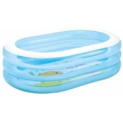 INTEX 57482 - PISCINA BABY OVALE TRASPARENTE CM163X107X46