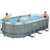 PISCINA FUORITERRA BESTWAY POWER STEEL OVALE 594CMX274CMX122CM
