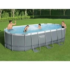 PISCINA FUORITERRA BESTWAY POWER STEEL OVALE 427X250X100 CM
