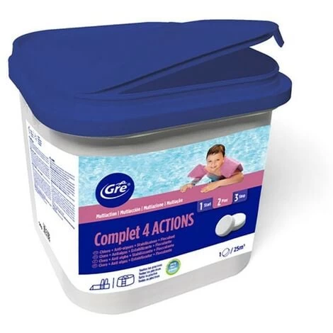 GRE Trattamento 4 Azioni Pastiglie Speciale Liner 5Kg 76012L 3 GRE Trattamento 4 Azioni Pastiglie Speciale Liner 5Kg 76012L