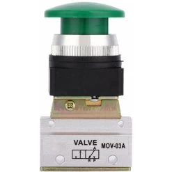 Valvola Meccanica Pneumatica G1/8, Interruttore A Pulsante Pneumatico A 2 Posizioni, Lega Di Alluminio