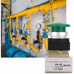 Valvola Meccanica Pneumatica G1/8, Interruttore A Pulsante Pneumatico A 2 Posizioni, Lega Di Alluminio -Bestway Italia 66561148 5