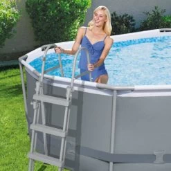 Piscina Fuori Terra Bestway 56448 Ovale Frame 488x305x107cm -Bestway Italia 6845674 3