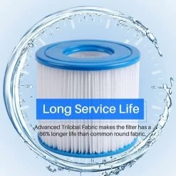 MINKUROW Confezione Da 6 Filtri Per Vasca Idromassaggio Per Piscina - Tipo D - Cartuccia Filtro Di Ricambio Per Onde Estive 9 MINKUROW Confezione Da 6 Filtri Per Vasca Idromassaggio Per Piscina - Tipo D - Cartuccia Filtro Di Ricambio Per Onde Estive -Bestway Italia 69788048 3