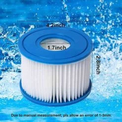 Confezione Da 8 Cartucce Filtro Per Piscina Tipo S1 Per Intex PureSpa, Filtro Per Vasca Idromassaggio, Filtro Per Piscina Termale Per Intex 29001E, Filtro Per Spa Blu 11692 10 Confezione Da 8 Cartucce Filtro Per Piscina Tipo S1 Per Intex PureSpa, Filtro Per Vasca Idromassaggio, Filtro Per Piscina Termale Per Intex 29001E, Filtro Per Spa Blu 11692 -Bestway Italia 71377409 4