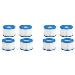Confezione Da 8 Cartucce Filtro Per Piscina Tipo S1 Per Intex PureSpa, Filtro Per Vasca Idromassaggio, Filtro Per Piscina Termale Per Intex 29001E, Filtro Per Spa Blu 11692 11 Confezione Da 8 Cartucce Filtro Per Piscina Tipo S1 Per Intex PureSpa, Filtro Per Vasca Idromassaggio, Filtro Per Piscina Termale Per Intex 29001E, Filtro Per Spa Blu 11692 -Bestway Italia 71377409 5