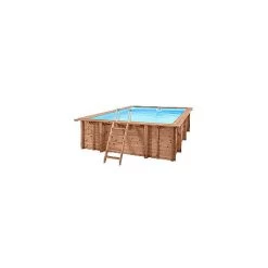 Piscina In Legno Fuori Terra Rettangolare JARDIN CARRE 470