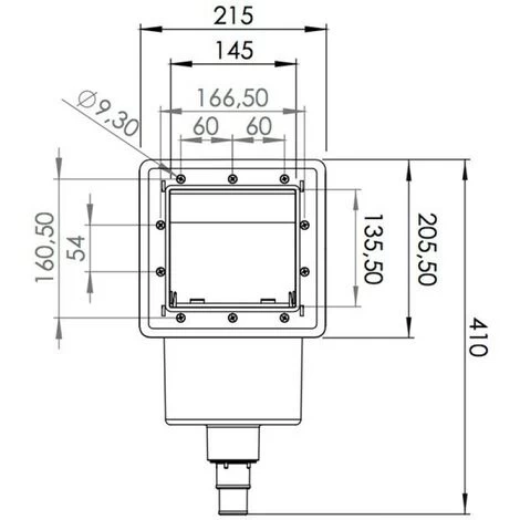 Skimmer Piscina Gre Grigio Con Innesti 4 Skimmer Piscina Gre Grigio Con Innesti - immagine 2