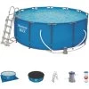 Bestway 56420 Piscina Fast Rettangolare 10.250 LT Con Pompa Filtro 58383 -Bestway Italia 76487427 1
