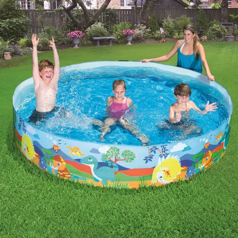Bestway 55001 Piscina Rigida Dinosauri 244X46cm 4 Bestway 55001 Piscina Rigida Dinosauri 244X46cm - immagine 2