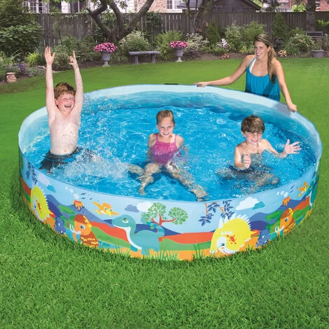 Bestway 55001 Piscina Rigida Dinosauri 244X46cm 5 Bestway 55001 Piscina Rigida Dinosauri 244X46cm - immagine 3