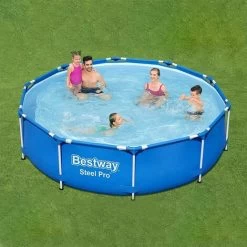 Bestway Piscina Steel Pro 4,678 Litri Dimensioni 305x76 Cm 1 Cartuccia E Pompa Filtrante -Bestway Italia 77552188 3