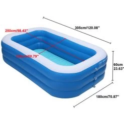 Piscina Gonfiabile Da 300 Cm Vasca Da Bagno Per Interni In PVC 3 Strati Bagno Pieghevole Portatile SPA Per Bambini Estate Per Adulti -Bestway Italia 81885499 2
