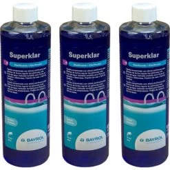 Confezione 3 Superklar. Chiarificante Liquido 0,5 L. BAYROL.
