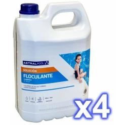 Confezione 4 Contenitori Astralpool Flocculante Liquido. 5 Litri