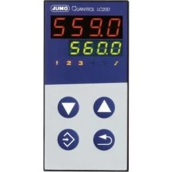Jumo Quantrol LC100 Termostato L, J, T, K, E, N, S, R, Pt100, Pt1000, KTY Relè 3 A (L X A) 48 Mm X 48 Mm