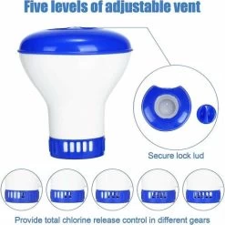 Diffusore Galleggiante Per Piscina Dell'GTA Confezione Da 2 Diffusori Galleggianti Di Cloro Con Flussometro Regolabile E Tappo Di Chiusura Per Tutte Le Piscine, Spa, Acquari E Laghetti Per Pesci -Bestway Italia 85317194 3