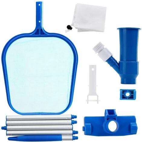 Set 3pz. Per La Pulizia Della Piscina Asta Contenitore Di Raccolta Aspiratore Per Fondo Piscina 6 Set 3pz. Per La Pulizia Della Piscina Asta Contenitore Di Raccolta Aspiratore Per Fondo Piscina - immagine 4