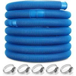 MONZANA® Tubo Da Piscina 6 - 14 M Flessibile Stabile Resistenti Ai Raggi UV Tubo Da Piscina Tubo Per Pompa Tubo Di Aspirazione Per Opmpa Filtrante 6m 38mm Blau (de)