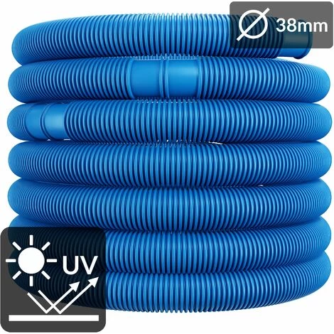 MONZANA® Tubo Da Piscina 6 - 14 M Flessibile Stabile Resistenti Ai Raggi UV Tubo Da Piscina Tubo Per Pompa Tubo Di Aspirazione Per Opmpa Filtrante 6m 38mm Blau (de) 6 MONZANA® Tubo Da Piscina 6 - 14 M Flessibile Stabile Resistenti Ai Raggi UV Tubo Da Piscina Tubo Per Pompa Tubo Di Aspirazione Per Opmpa Filtrante 6m 38mm Blau (de) - immagine 4