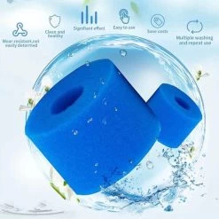 S1 Filtro Spugna Per Spa, Cartuccia Filtro Piscina Per Intex, Tipo S1 Per Intex 29001E Pure Spa, Filtro Riutilizzabile S1 Spa Per Intex, Filtro In Schiuma Per Spa, Piscina (4 Pezzi) -Bestway Italia 88941451 3