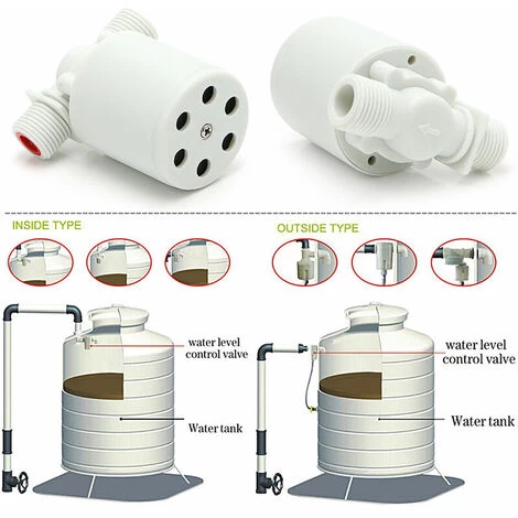Valvola A Sfera Galleggiante Automatica, Valvola Di Controllo Del Livello Dell'acqua F/serbatoio Dell'acqua 5 Valvola A Sfera Galleggiante Automatica, Valvola Di Controllo Del Livello Dell'acqua F/serbatoio Dell'acqua - immagine 3