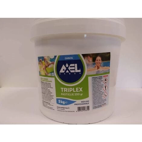 Triplex In Pastiglia Per Piscine 3 Azioni 25 Kg Cloro Antialga Flocculante 3 Triplex In Pastiglia Per Piscine 3 Azioni 25 Kg Cloro Antialga Flocculante