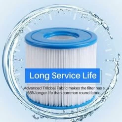 Set Di 6 Filtri Per Vasca Idromassaggio Per Piscina - Tipo D - Cartuccia Filtro Di Ricambio Per Summer Waves -Bestway Italia 91731505 3