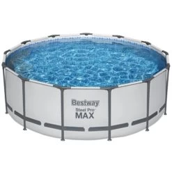 Piscina Fuori Terra Rotonda 396x122 Steel Pro Max Con Pompa, Filtro, Telo Di Copertura E Scaletta - Bestway 5618w 8 Piscina Fuori Terra Rotonda 396x122 Steel Pro Max Con Pompa, Filtro, Telo Di Copertura E Scaletta - Bestway 5618w -Bestway Italia 91901352 3