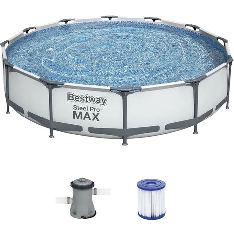 Piscina Fuori Terra BESTWAY Rotonda 56416 Steel Pro Max 366x76h Cm 4 Piscina Fuori Terra BESTWAY Rotonda 56416 Steel Pro Max 366x76h Cm - immagine 2